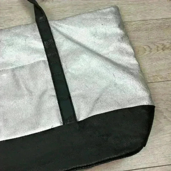 Victoria's Secret Weekender Silver Tote Bag - Picture 6 of 10